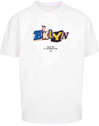 Mister Tee Herren T-Shirt Brklyn OversizeTee White XXL