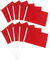 Casiler 10pcs Mini Hand Hold Fahne Kleine Rote Flagge Mini Lebendige Farbflagge Für Paraden Partydekorationen