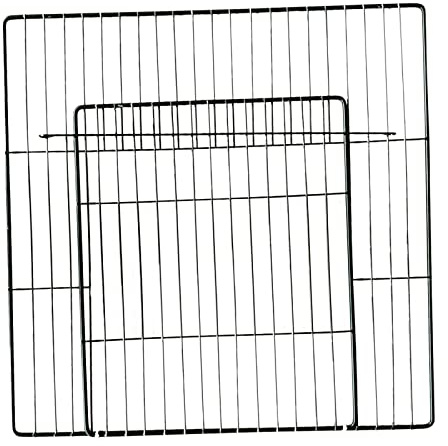 Fonowx Door Cage Metal Wire Inner Expandable Panel, Dense Black Grid