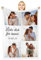 Giftove Personalisierte Decke mit Foto, 100% Flanell Kuscheldecke Personalisiert, Personalisierte Geschenke für Frauen Freundin Partner, Fotogeschenke zum Geburtstag Jahrestag Hochzeitstag