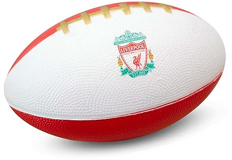 Hy-Pro Liverpool F.C. Mini Foam American Football | Foam, Soft | Officially Licensed, Indoor and Outdoor Play, Adults, Kids, Youth