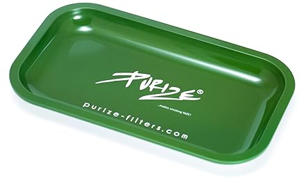 PURIZE® Base in metallo, piastra metallica, base in metallo, vassoio per viaggi (verde)