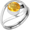 925 Sterling Silber Ring Citrin Quarz Handgemacht Schmuck Größe 52 (16.6) (99139_CIT_R6.5)