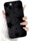 NITITOP Compatible for iPhone 15 Case Cute Cool Star Black Design for Girls Women Soft TPU Shockproof Protective Girly for iPhone 15-Black Star