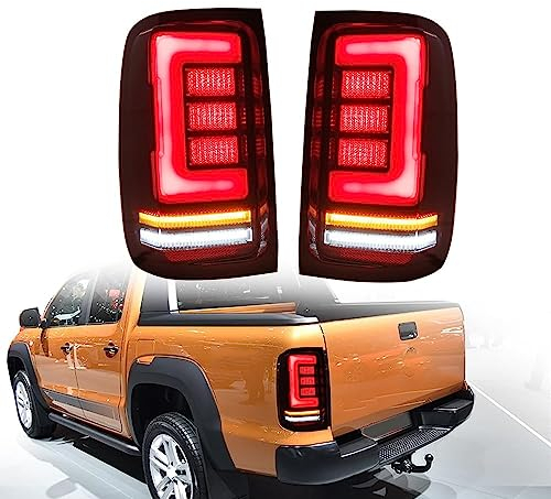 ORCOW 2 Pack Rücklicht Heckleuchte Rückleuchte für Amarok V6 2008-2011 2012 2013 2014 2015 2016 2017 2018 2019, Auto Heckklappe Rückleuchten Linke Rechte Rücklichter Rücklicht-Montage Autoteile