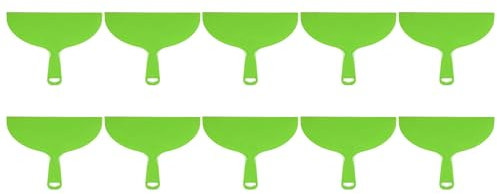 sourcing map 10Pcs Spatule à mastics de 10 de Largeur, 4mm D'Épaisseur, en Plastique Souple pour L'Application de mastics, Lissage Des Murs et Grattage