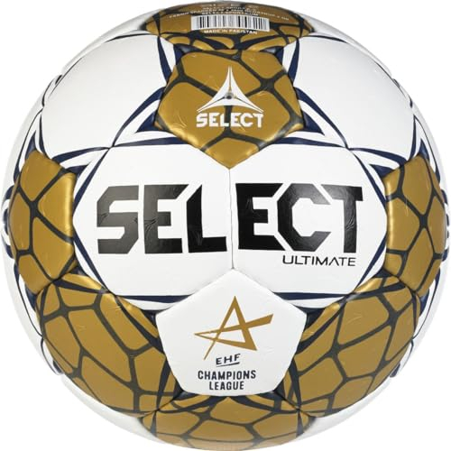 Select Champions League Ultimate Official EHF Handball 200035, Unisex handballs, Gold, 3 EU