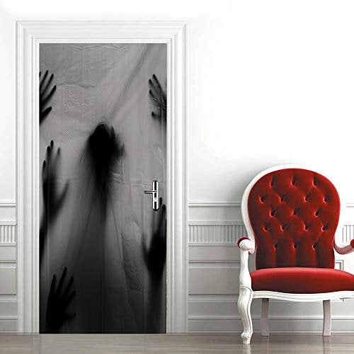 3D Türtapete Selbstklebend TürPoster Palme Türaufkleber Fototapete Abziehen und Aufkleben Türfolie Tür Tapete B77 x H200cm