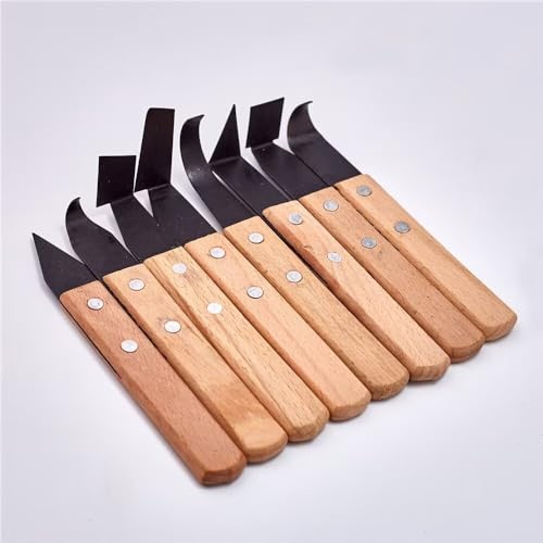 8 Stück/Set Töpferei, Ton, Keramik, Modellierwerkzeuge, Töpferei, Wachs, Ton, Skulptur, Schnitzen, Fettling, Trimmmesser, Werkzeug
