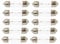 ShuoHui 10 x Soffitte 12V 5W C5W SV8,5 36mm/39mm Kennzeichenbeleuchtung Glühlampe PKW Innenraum Kofferraum Handschuhfach (39MM)