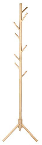 Restokki Portemanteau En Bois Massif, Porte-manteau Debout, Manteau En Forme D'arbre, Vêtements/sac/chapeaux, Support De Suspension Pour Entrée/salon/chambre/bureau