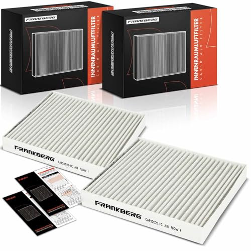 Frankberg 2x Filtro aria abitacolo Filtro antipolline Con Carbone attivo Compatibile con S-Cross SX4 EY SX4 S-Cross JY SX4 Limousine RW Vitara LY 2010-2024 Replace# 9585061M00