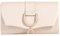 Michelle Moon - Elegante Aprikose Clutch für Hochzeiten, Partys und Events | Clutch Zeremonie, elegante Damen-Handtasche aus Kunstleder, Aprikose - Mod. 1309, Einheitsgröße