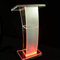 Rednerpult-Podiumständer, Acryl-Rednerpult, Kanzel, klares Podium – transparenter Ständer für Kirchen, elegantes Plexiglas-Design für Kirchen und Schulen, Stehlesepult, Menü-Informationsständer