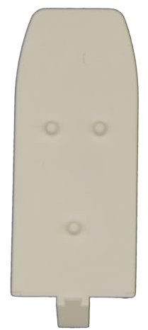 4 x Distanzstücke für Bügelklemmträger Slim (Weiss)