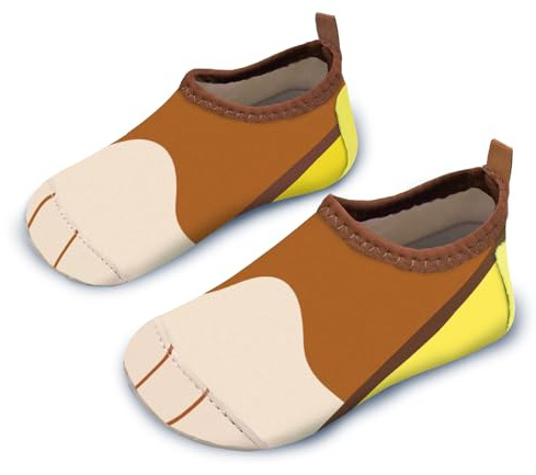 Kids Water Shoes Boys Toddles Baby Beach Swim Shoes Aqua Pool Swimming Socks Quick Dry Non-Slip（Dog Paw White 20/21）