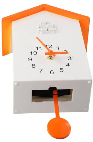 SUIOPPYUW Stündliche Kuckucksuhr mit Glockenspiel für modernes Wohnen. Der Kuckuck springt aus der ABS Uhr mit stündlichem Glockenspiel für das Wohnzimmer, Typ+2