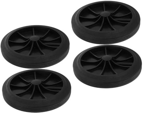 BESPORTBLE Lot de 4 Roues de Remplacement Accessoires de Poubelle Fonctionnement Matériaux Réducteurs de Bruit