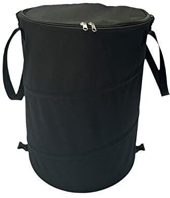 Poubelle de camping pliable, poubelle d'extérieur réutilisable, poubelle de recyclage de jardin, poubelle de voiture, fond rigide, sac à feuilles et à gazon robuste for le camping et le jardinage/1094