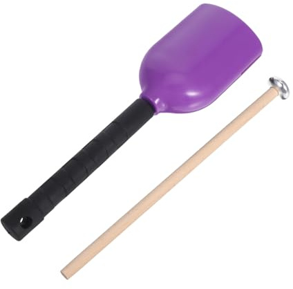 TOYANDONA Cowbell con lungo Plastica per Adulti Strumento Percussione Portatile per Sportivi Musicali Facile da per Principianti e Professionisti