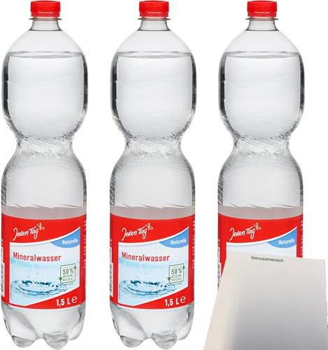 usy Bundle für Jeden Tag Mineralwasser Naturelle 3er Pack (3x1,5l Flasche) + usy Block