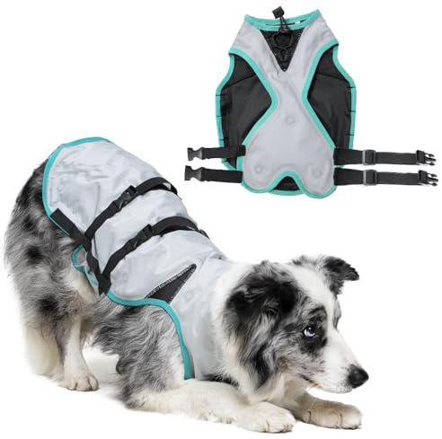 Suitical Dry Cooling Vest Hund, M, Silber