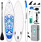 FunWater Aufblasbares 3 m x 33 cm x 15.2 cm Ultraleicht (8 kg) SUP für alle Schwierigkeitsstufen, Alles enthalten mit Stand Up Paddle Board, anpassbaren Paddeln, Pumpe, Leine, wasserdichte Tasche.