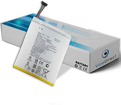Visiodirect® Batterie pour Tablette ASUS Zenpad 10 Z300M Z300CNL Z301M P00C P021 P028 C11P1517 4700mAh