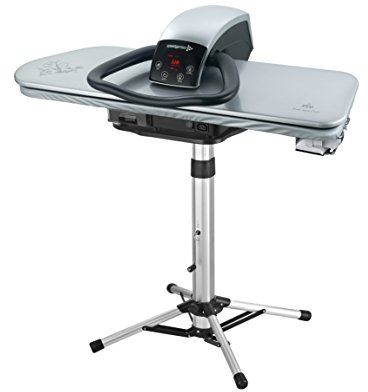 Speedypress Presse à Repasser à Vapeur Professionnelle 101HD-S Argent 2600W Repassage 101cm avec Support (+ Fer à Repasser, Cartouche de Filtrage d'eau Supplémentaire, Housse de Rechange et Mousse)