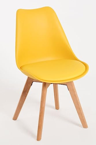 Regalos Miguel - Packs Sillas Comedor - Pack 4 Sillas Synk Basic - Amarillo