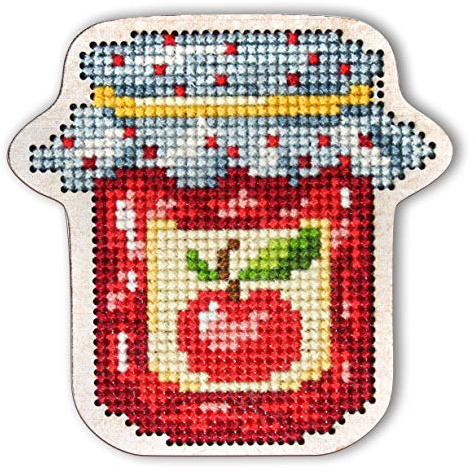 RTO BALTIC OU Cross Stitch KIT Apple JAR, Cotton, One Size