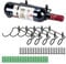 BSTKEY Ensemble de 6 supports muraux pour bouteilles de vin en fer, support de rangement pour bouteilles de vin avec ouverture à droite