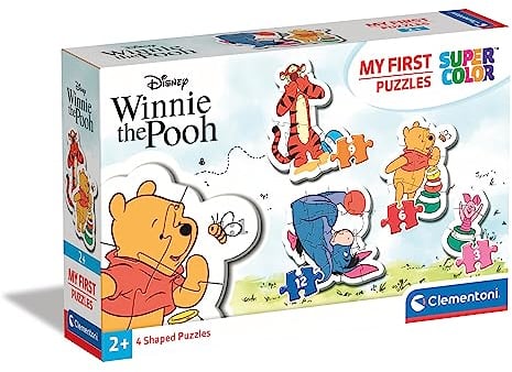 Clementoni - 20820 - My First Puzzle - Disney Winnie the Pooh - 3-6-9-12 pieces - Made in Italy - jigsaw puzzle children age 2+