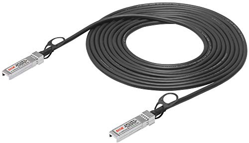 6COMGIGA Câble DAC SFP+ 10G, câble Twinax passif de 5 m (16,4 pieds), cuivre à connexion directe, câble 10GBase-CU avec Cisco, Ubiquiti, D-Link, Supermicro, Netgear, ZTE, huawei, TP-link, 5 mètres