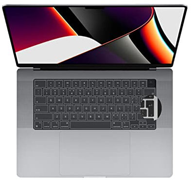Se7enline Compatible with 2021 2022 2023 MacBook Pro 14 inch & 16 inch & MacBook Air 13.6 inch 15.3 inch Keyboard Cover Skin(UK Layout) for M2 M1 Model A2442/A2779/A2780/A2485/A2681/A2941,Transparent