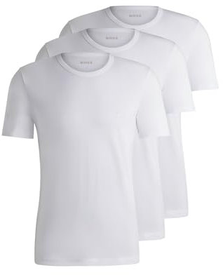 BOSS Tshirt RN 3P Classic Camiseta, White 100, M para Hombre