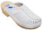ESTRO Clogs Damen Holz Leder - Holzclogs Damen Clogs Leder Holzschuhe mit rutschfest Sohle CDL01 (41, CDL01 Schneeweiß)