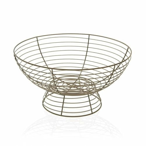 Frutero Ovalado Oro Metal (33 x 17 cm)