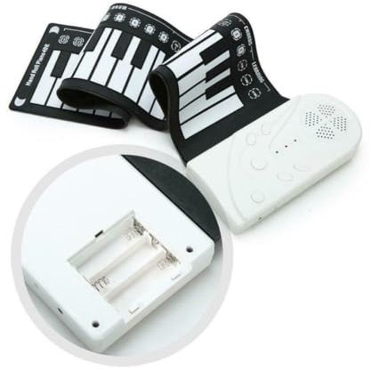 OISE ART STORE Trade Shop - Tastiera Pianola Elettronica Pianoforte Musicale Pieghevole 49 Tasti Q-gq001