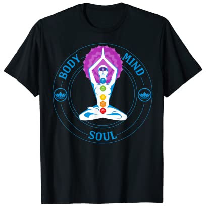 Mind Body Soul Chakren Meditation Yoga Geschenke T-Shirt