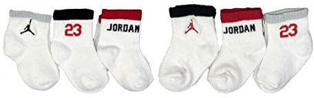 Jordan Kinder Legacy 6Pk Ankle Sokken, White, 12/24 Monate