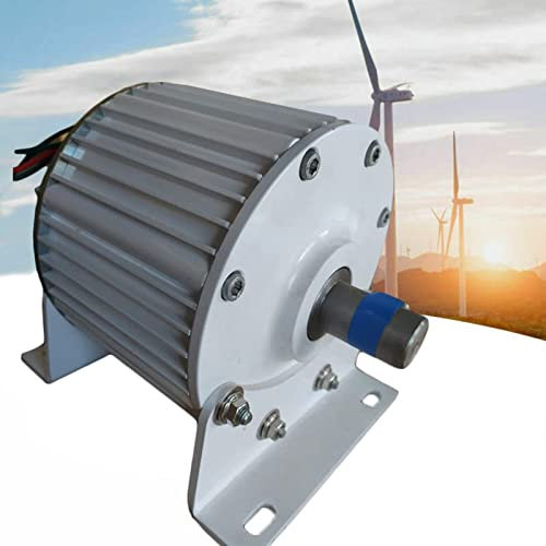 SANFAG 1000W 3-Phasen-Wechselstrom-Lichtmaschine, Getriebeless Permanent Magnetgenerator -Lichtmaschinen für Windwasserturbine Dieselmotor,Straightshaft-96V