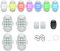 Umikk Auto Fernbedienung Blitzlicht,7 Farben LED-Flugzeug-Blitzlichter & USB-Aufladung Mit Vibrationsfunktion, Drahtloses LED-Blitzlicht mit hoher Helligkeit,Drohnen-Antikollisionslichter