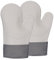 ALXBSONE Ofenhandschuhe Topflappen Topfhandschuhe 2er Set Anti-Rutsch Hitzebeständige Silikon Backhandschuhe(Beige)