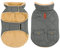 CITÉTOILE Wintermantel Hundemantel, Warme Winterjacken mit Fleece für Hunde,Hundejacke Hundekleidung Hundepullover Dog Coat mit Geschirr Loch für Chihuahua Dackel, Grau, S