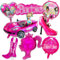 Deko Geburtstag Mädchen 8 Stück, Cartoon Folienballons, Rosa Luftballons, Luftballons Geburtstag Madchen, Mädchen Geburtstags Dekoration, Mädchen Party Deko Supplies Set