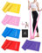 Victoper Pilates Bands Set of 5, Elastic Exercise Bands with 5 Resistance Levels for Women & Men, Build Muscle & Fitness
