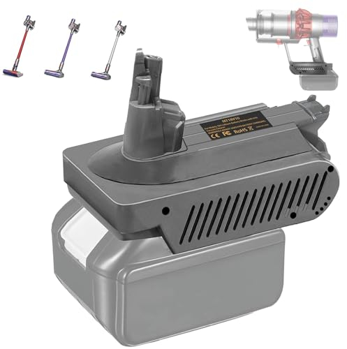 TPDL V10 Adapter for Makita 18V Lithium Battery Convert to for Dy-Son V10 Vacuum Cleaner, Convert Makita 18V to Dy-Son 25.2V SV12 Battery Cordless Stick Vacuum Cleaner