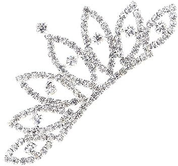 Housoutil Haarschmuck Für Die Erstkommunion Tiara-haarspange Strass-stirnband Für Mini- Tiara- Haarclips Kleiner Kamm Crystal Tiara Comb Prinzessin Tiara Kammkrone Kleidung Kind Kleine Krone