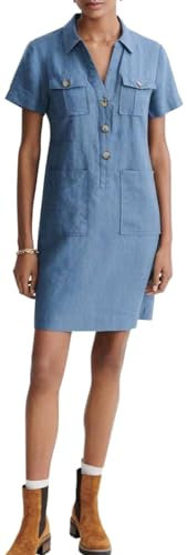Caroll Damen Rk000-Laureb Robe, blau, 38